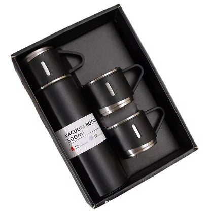 Set de termo acero inoxidable/ Negro IM28