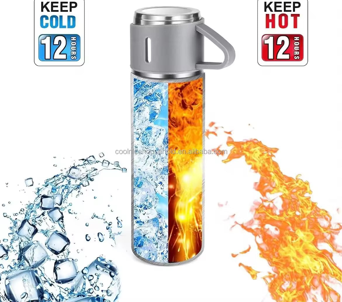 Set de termo acero inoxidable/ Azul IM28