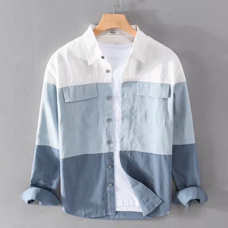 Camisa Manga larga para caballero/ Celeste K333