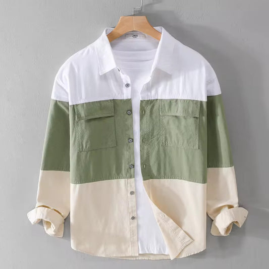 Camisa Manga larga para caballero/ Verde K333