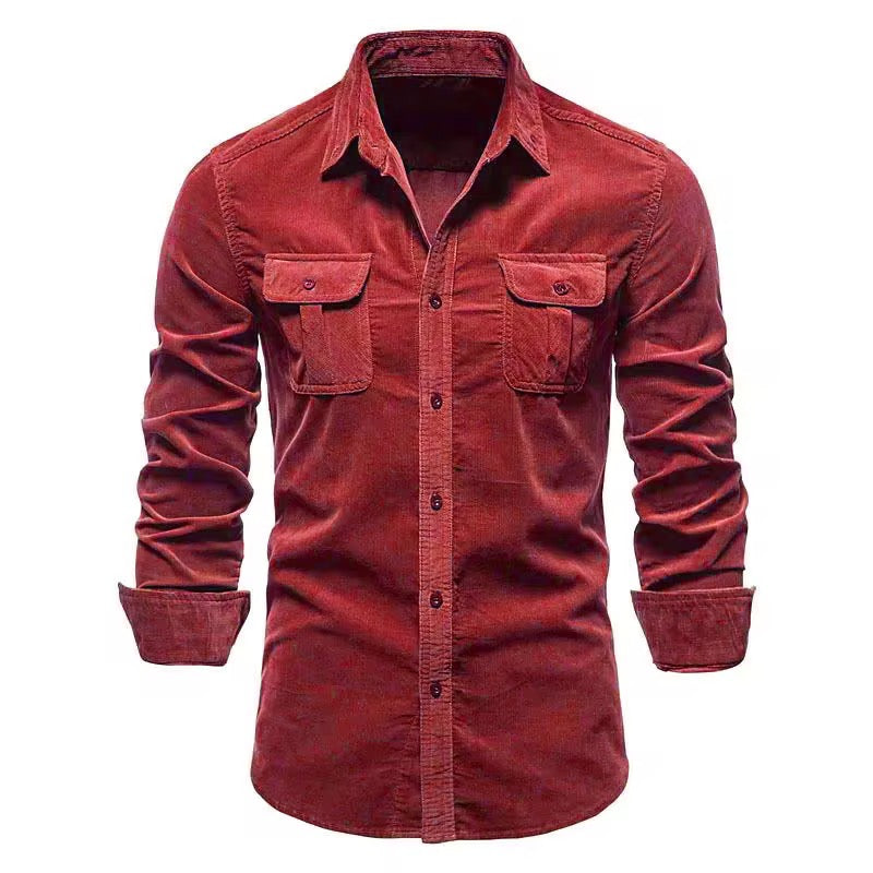 Camisa formal para caballero/ KM06 Rojo