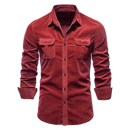 Camisa formal para caballero/ KM06 Rojo