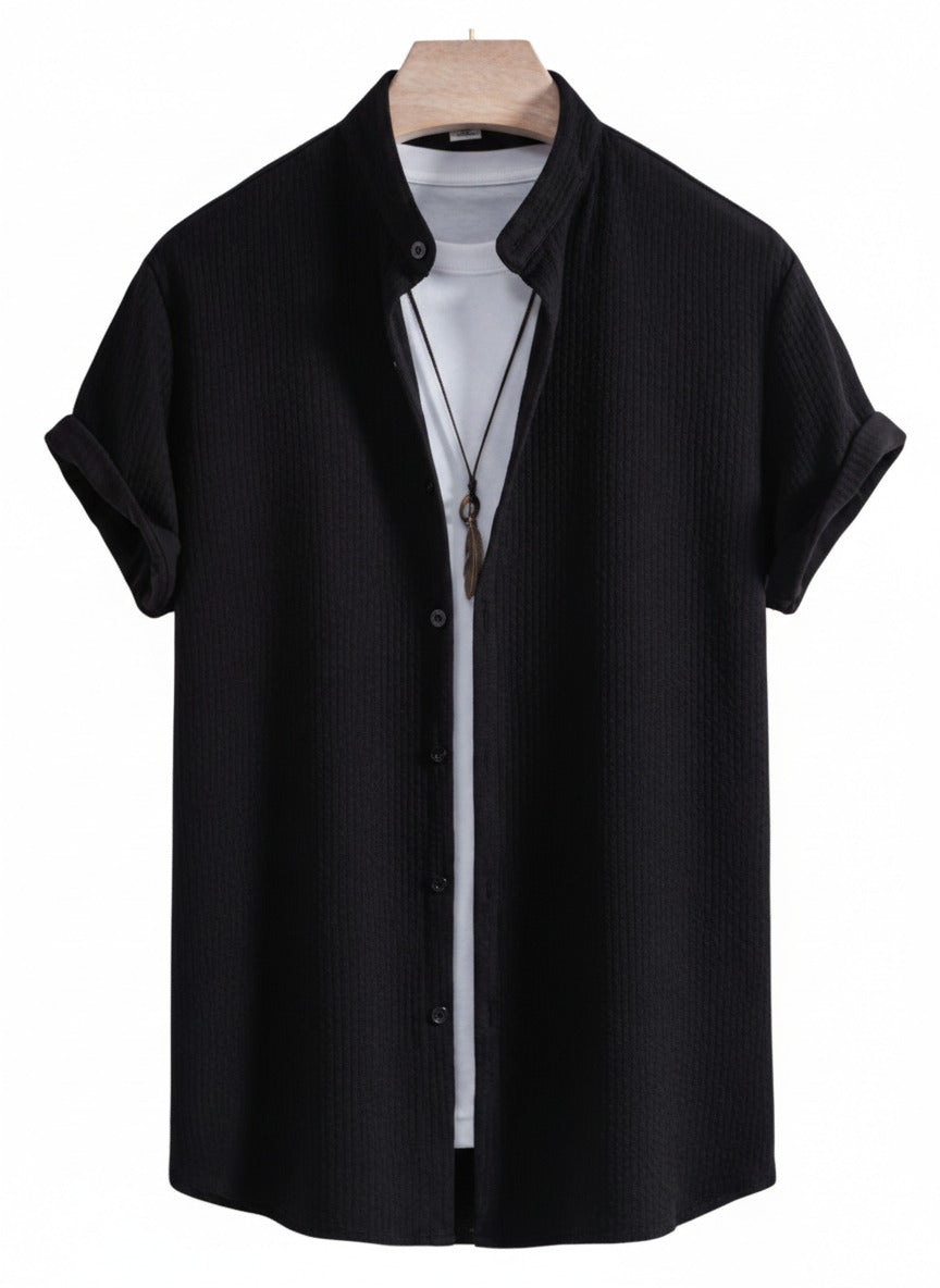 Camisa casual / K368 Negro