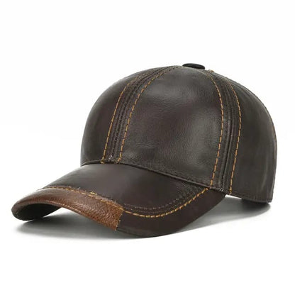 Gorra de Cuero Original Cafe Oscuro K199
