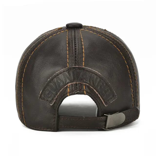 Gorra de Cuero Original Cafe Oscuro K199