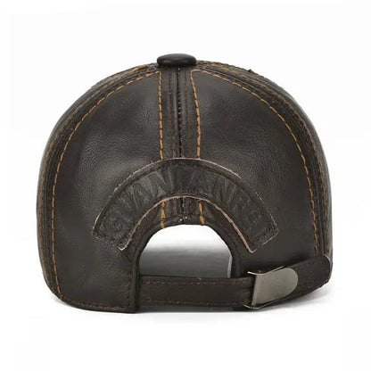 Gorra de Cuero Original Cafe Oscuro K199