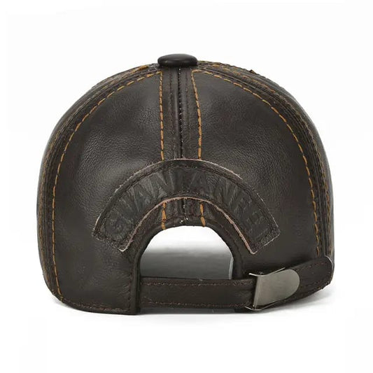Gorra de Cuero Original Cafe Oscuro K199