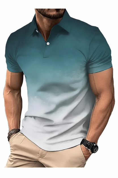 Camisa casual tipo polo/Difuminado S041