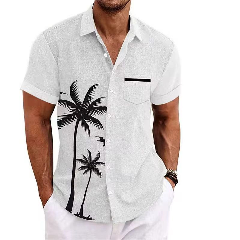 Camisa casual para caballero  /Balnco N23