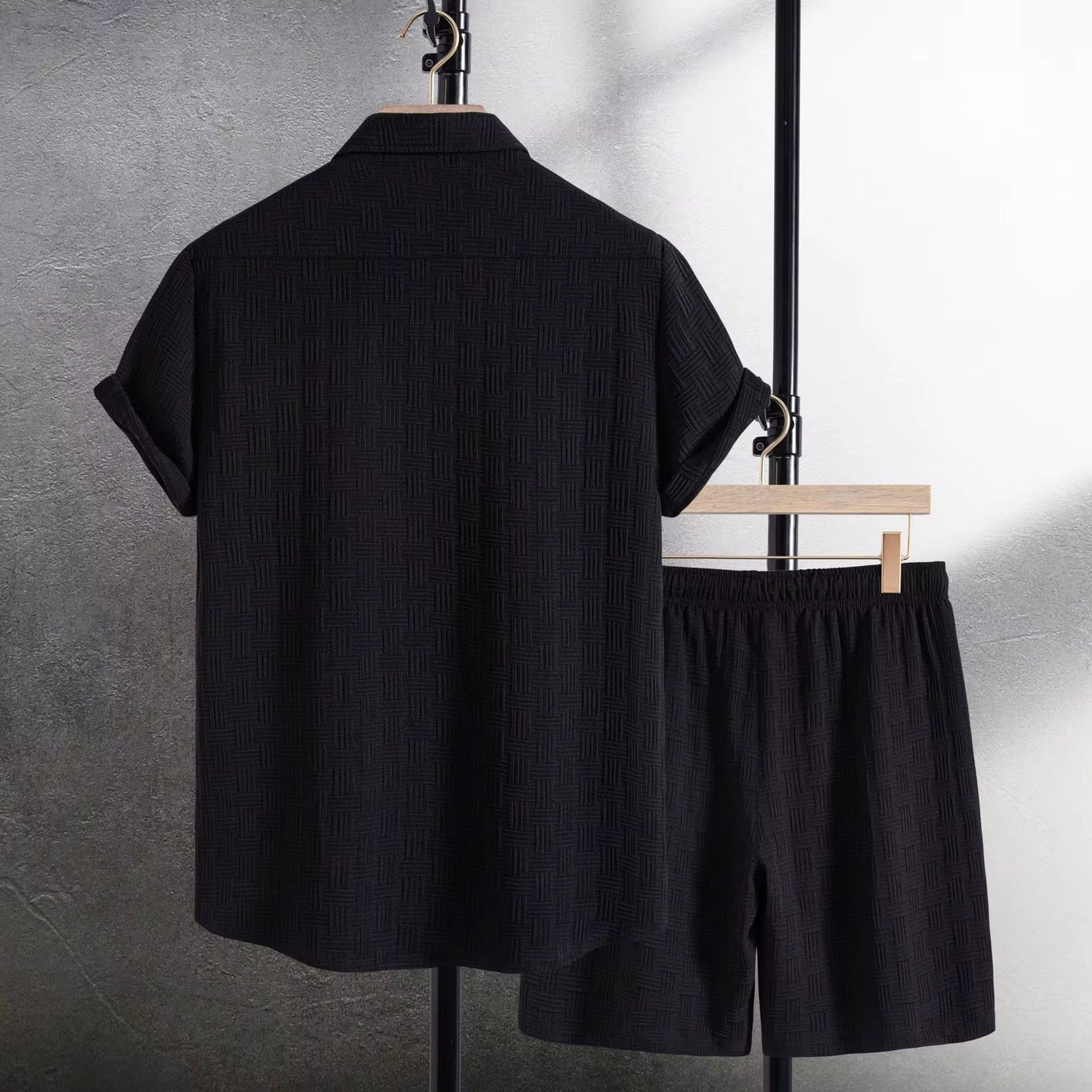 Set Short y Camisa /Negro K160