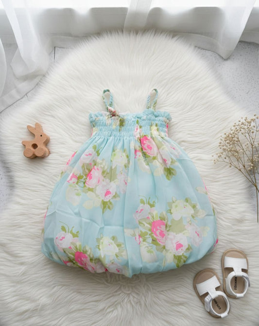 Vestido casual para niña / RA76 / Azul