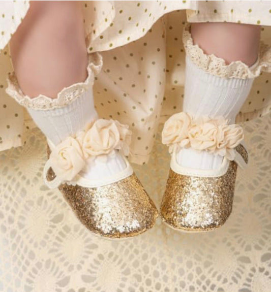 Zapatilla  Para bebé / RA105 Dorado