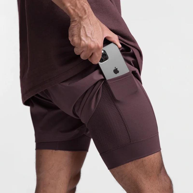 Short Deportivo con Beiker - Ocre K36