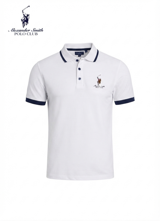 Camisa Polo Club Alexander Smith Blanco NK04