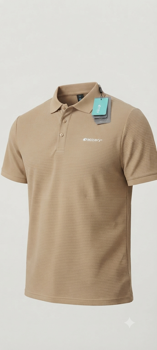 Camisa Tipo Polo Marca Discovery  Khaki NK07