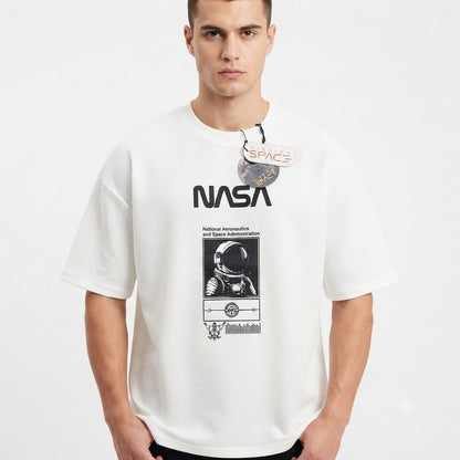 Camisa Oversize marca Mission Space/ Blanco KCN37