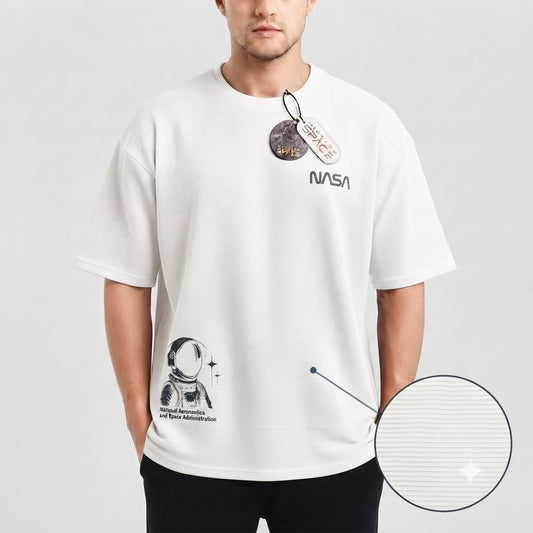 Camisa Oversize marca Mission Space/ Blanco  KCN38