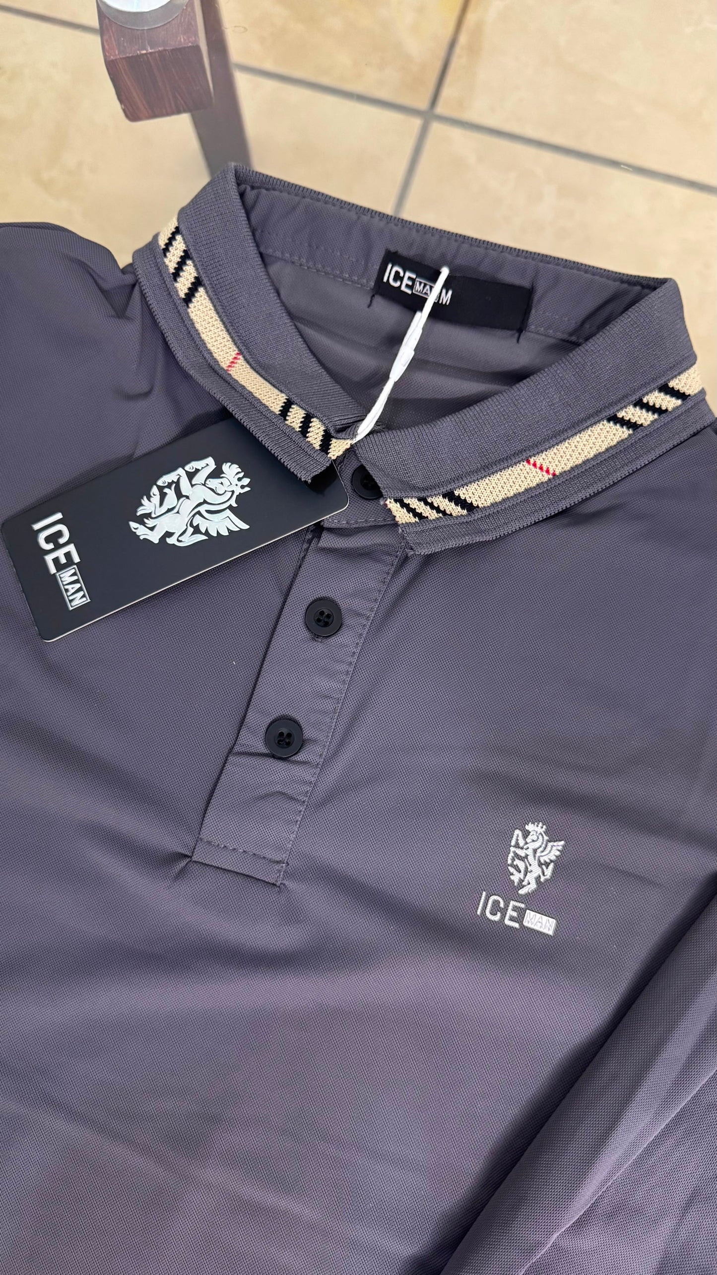 Camisa manga larga  Ice Man/ Gris NK17