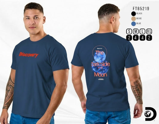 Camiseta Discovery para Caballero - Azul Claro KCN16 (Copia)