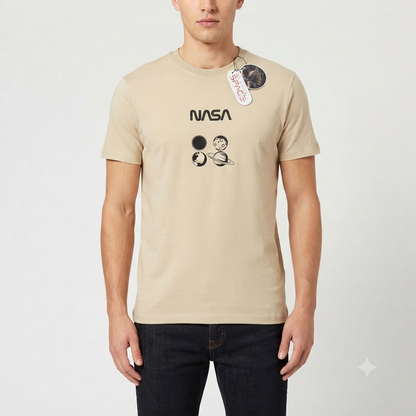 Camiseta Mission Space - NASA Beige KCN33