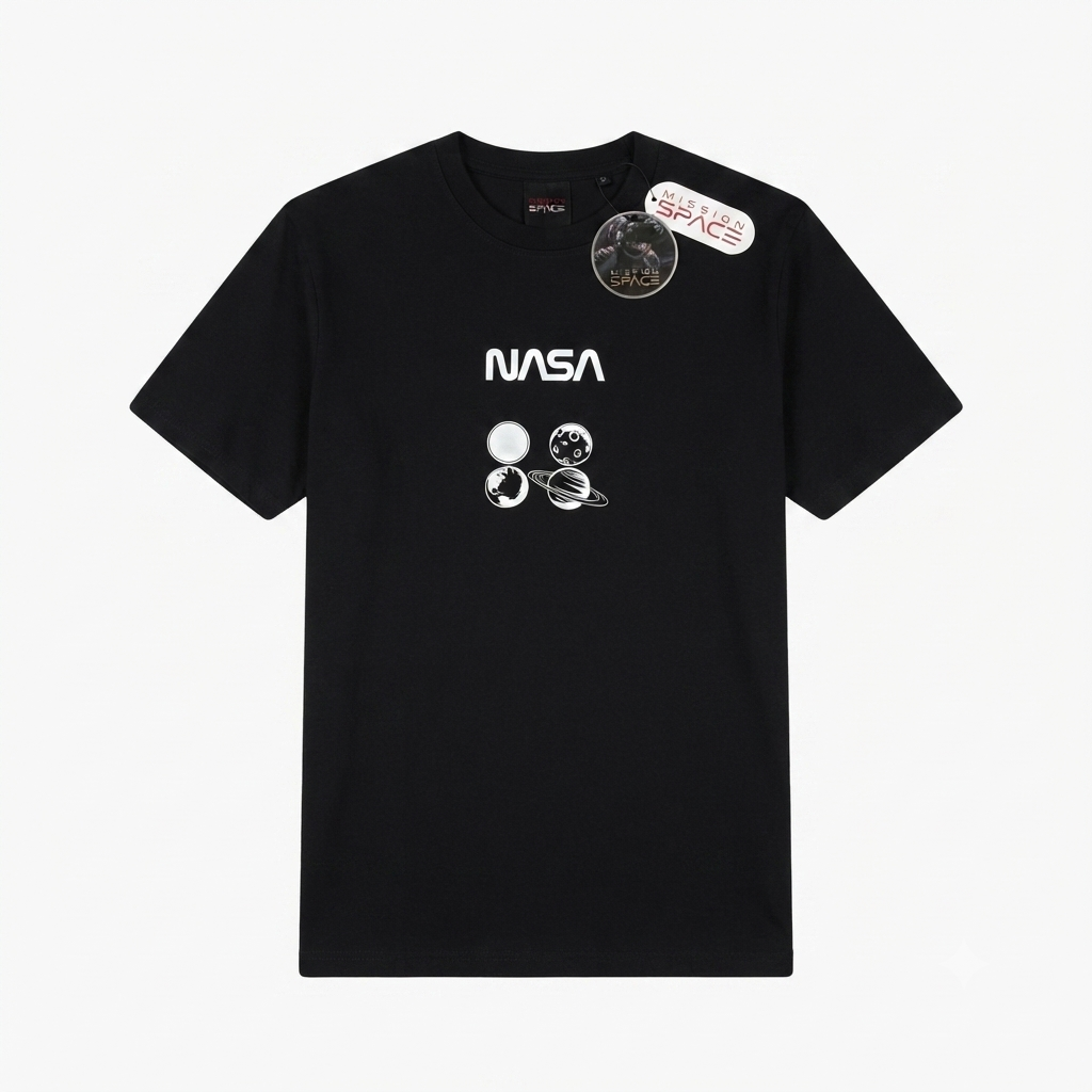 Camiseta Mission Space - NASA Negra KCN33