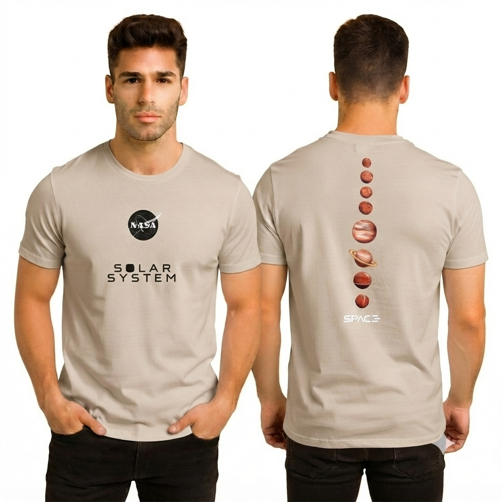 Camiseta Mission Space - NASA Beige KCN35