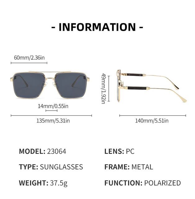 Lentes de Sol Cartier 2026   / Gris- Dorado C153