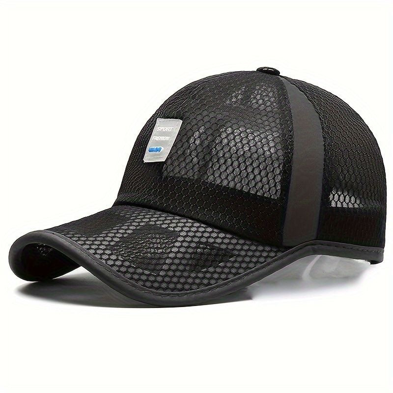 Gorra Transpirable Transparente Negra  K216
