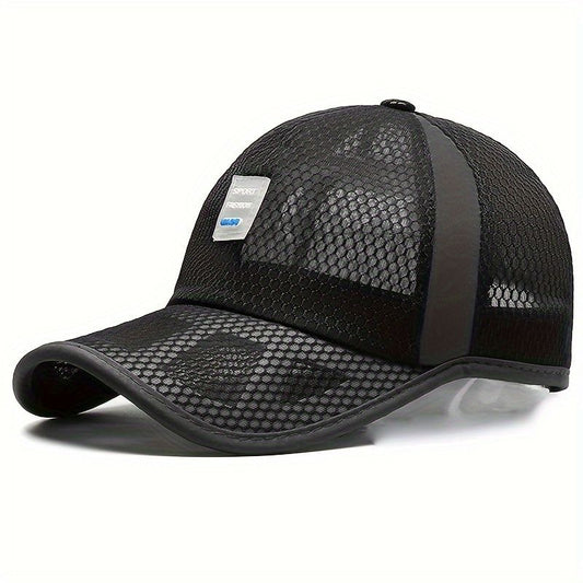Gorra Transpirable Transparente Negra  K216