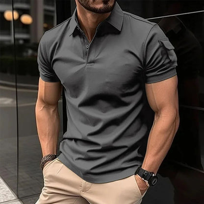 Camisa Tipo Polo AS01- Gris