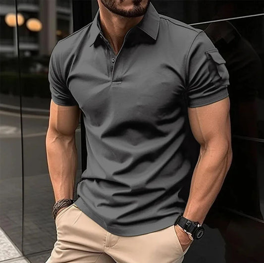 Camisa Tipo Polo AS01- Gris