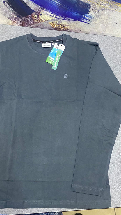 Camiseta Manga Larga para Caballero - KCN177 Gris Oscuro