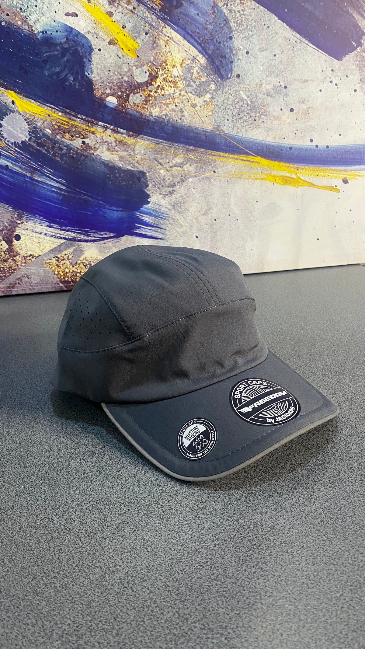 Gorra Deportiva Freedom Transpirable - Gris KCN134