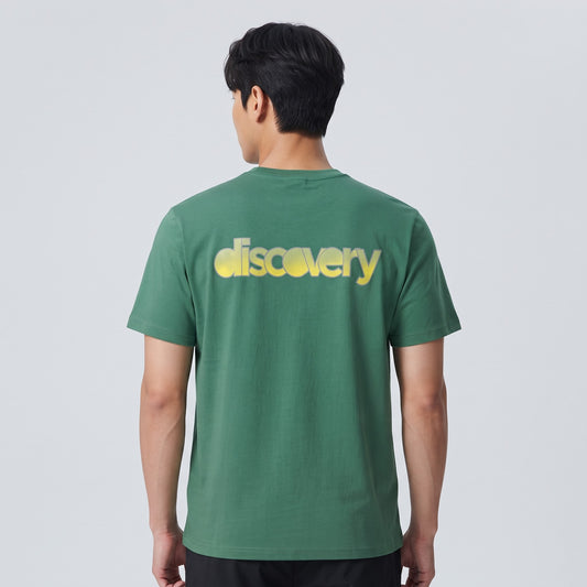 Camiseta Discovery para Caballero - Verde KCN15