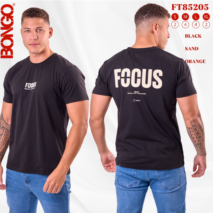 Camiseta Bongo para Caballero - Naranja KCN11