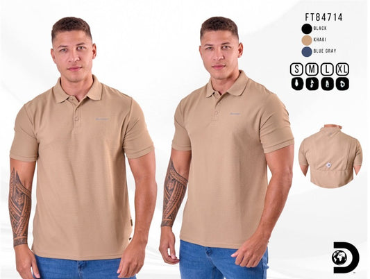 Camisa Tipo Polo Marca Discovery  Khaki NK07