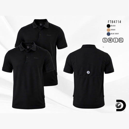 Camisa Tipo Polo Marca Discovery  Negro NK07