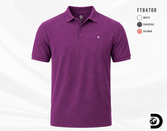 Camisa Tipo Polo Marca Discovery  Morado Suave NK08