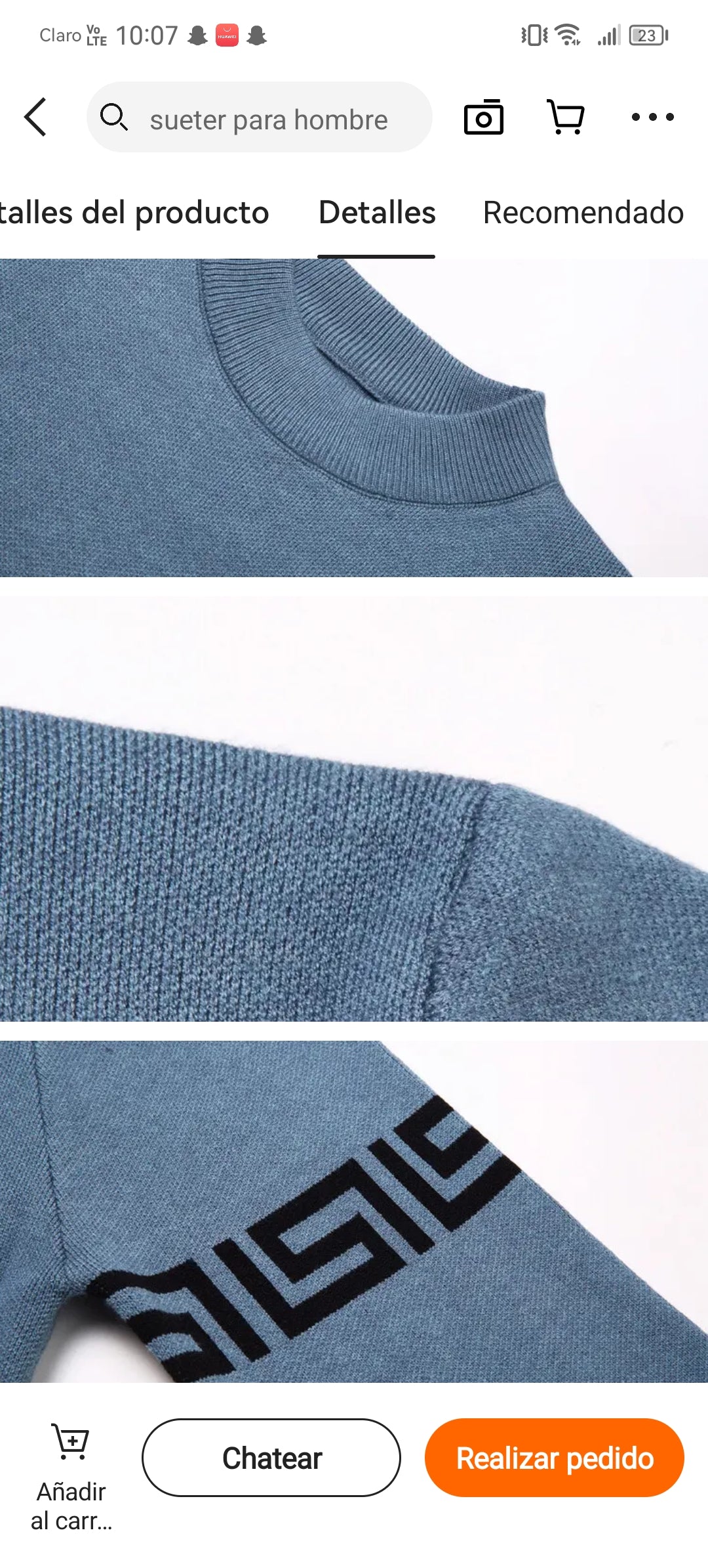 Sueter para caballero/Gris S030