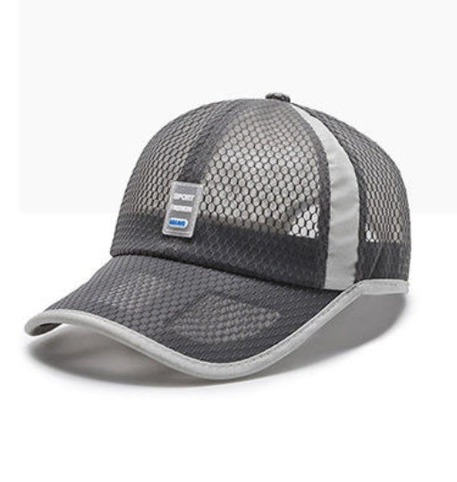 Gorra Transpirable Transparente Gris Oscuro K216