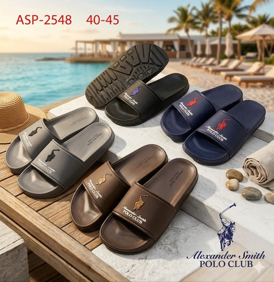 Sandalia Polo Club para caballero / Negro  NK03