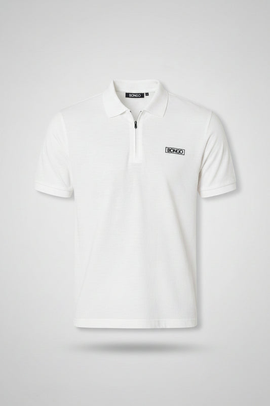 Camiseta Bongo para Caballero Tipo Polo - Blanco KCN18
