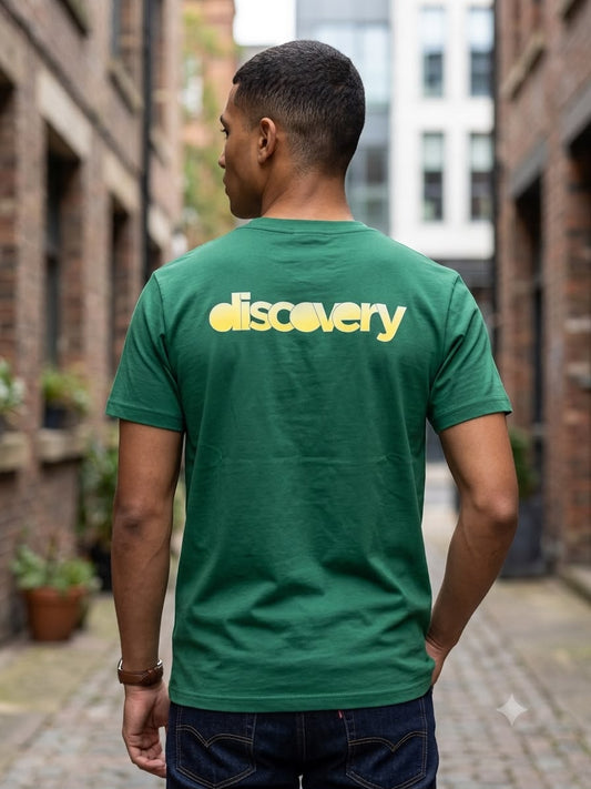 Camiseta Discovery para Caballero - Verde KCN15