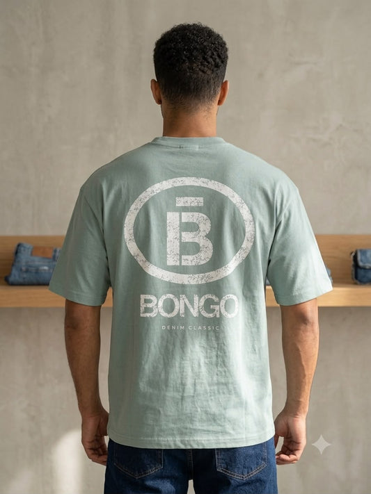 Camiseta Bongo para Caballero Oversize - Verde KCN10