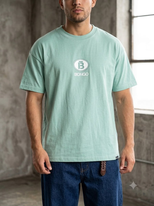 Camiseta Bongo para Caballero Oversize - Verde KCN10