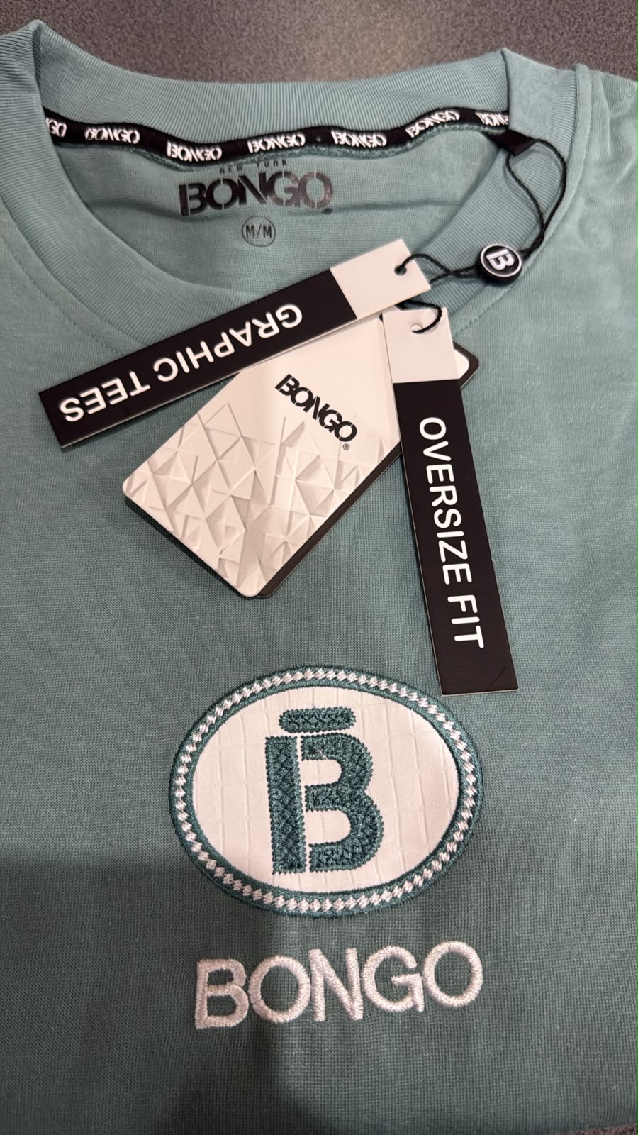 Camiseta Bongo para Caballero Oversize - Verde KCN10