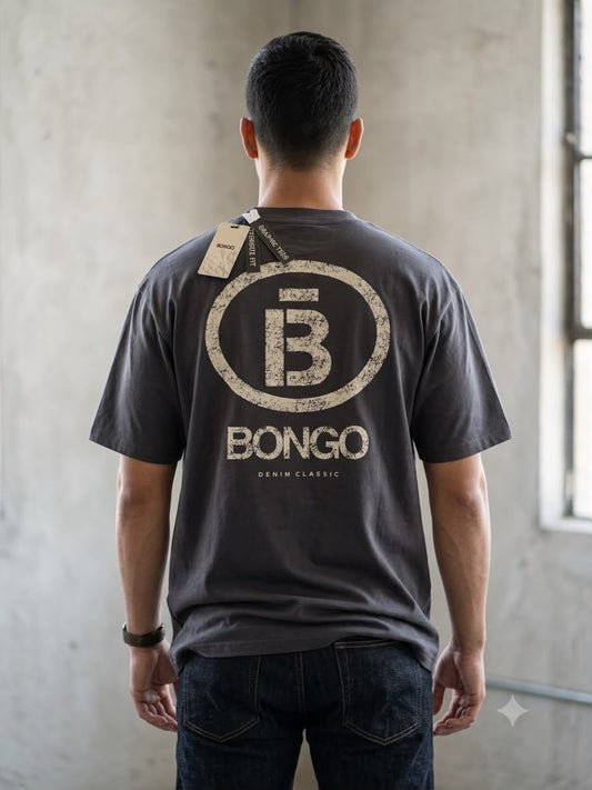 Camiseta Bongo para Caballero Oversize - Charcoal KCN10