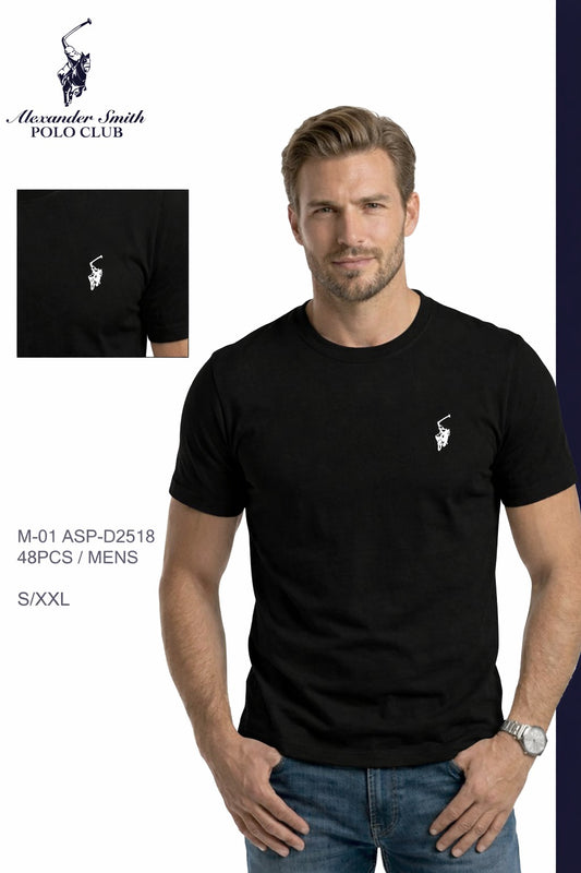 Camiseta Polo Club Alexader Smith - Negra KCN06