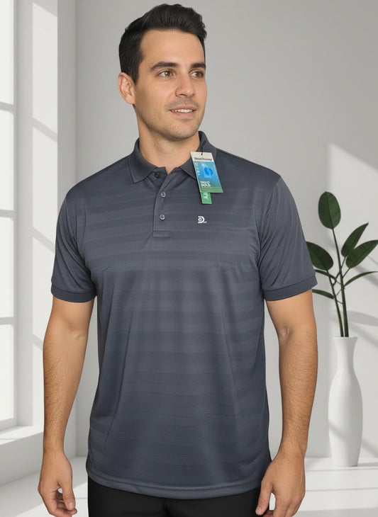 Camisa Tipo Polo Marca Discovery   -GRIS NK09