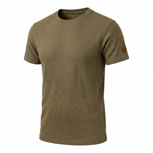 Camiseta Over Size con Alto relieve  Marca Interview -  Khaki NK20